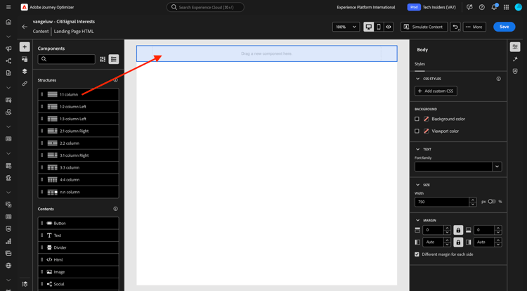 Landing pages