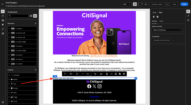 Landing pages