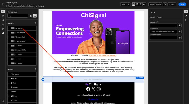 Landing pages