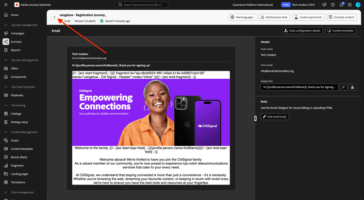 Landing pages
