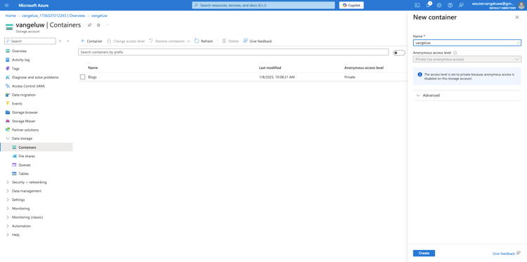 Stockage Azure