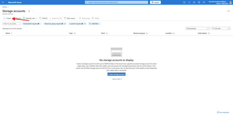 Stockage Azure