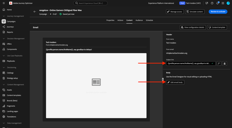 Journey Optimizer