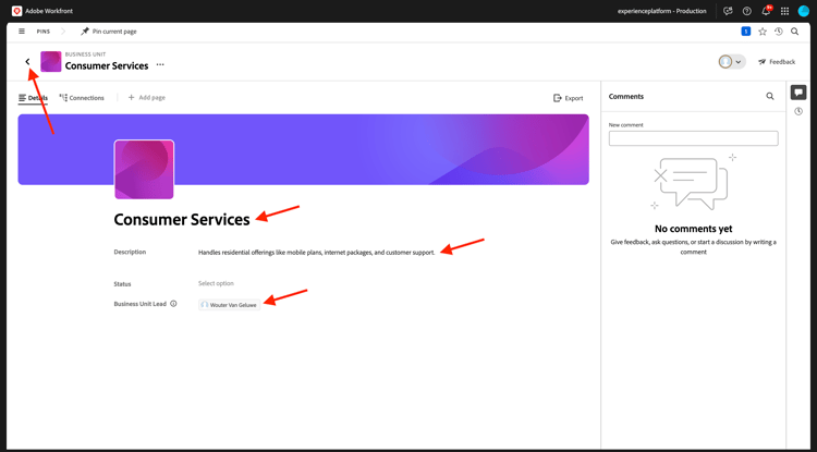Planification Workfront