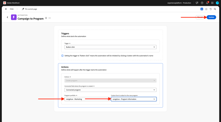 Planification Workfront