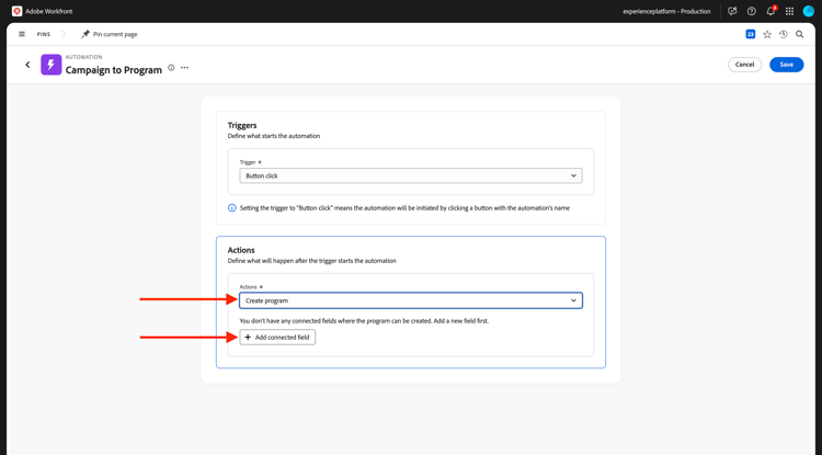 Planification Workfront