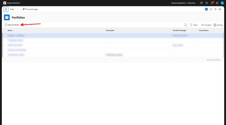 Planification Workfront