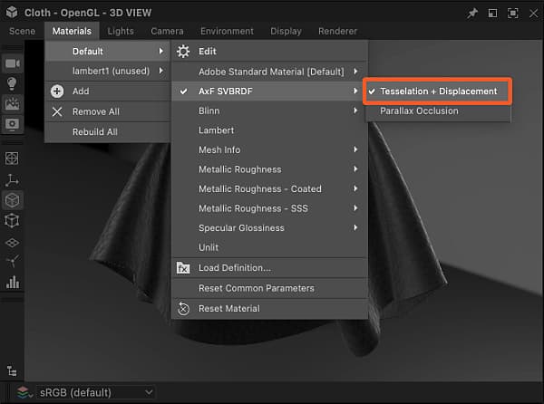 AxF : shader GLSLFX SVBRDF