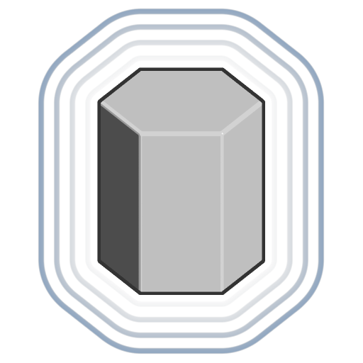 Icône de prisme hexagonal