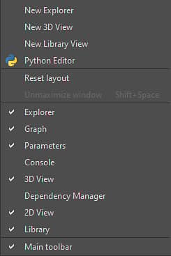 Menu Windows