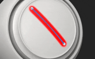 Gif montrant l’ajout de nouveaux points et le déplacement de points existants sur un tracé