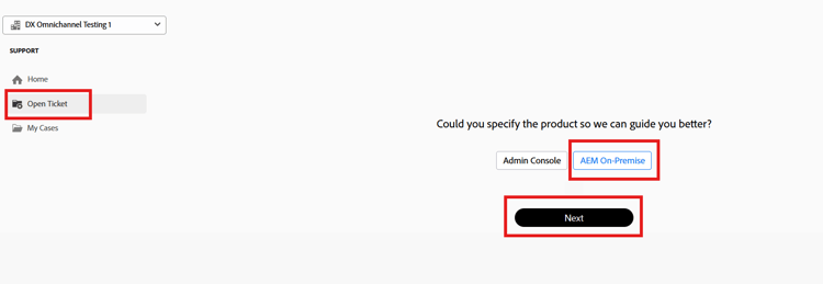 Experience League sélectionner un produit