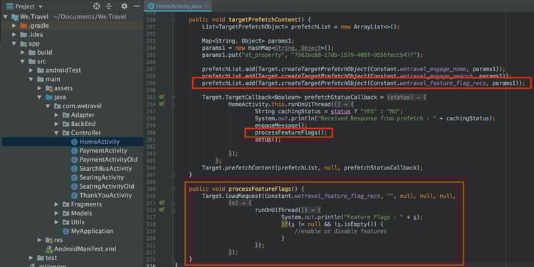 Code d’indicateur de fonctionnalité