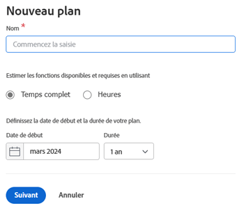 Zone Nouveau plan