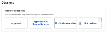 Masquer la décision