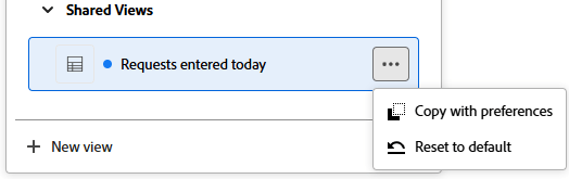 Copier et réinitialiser des options d’affichage