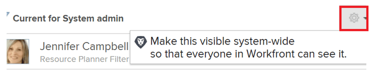 Rendre visible dans tout le système