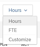 Sélectionner équivalent temps complet ou heures