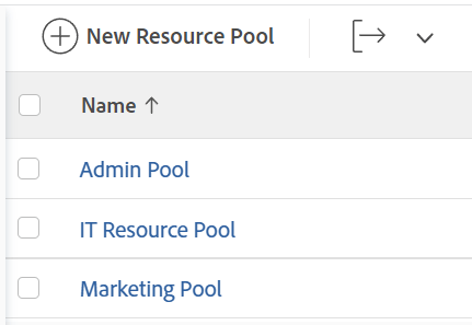 Pools de ressources