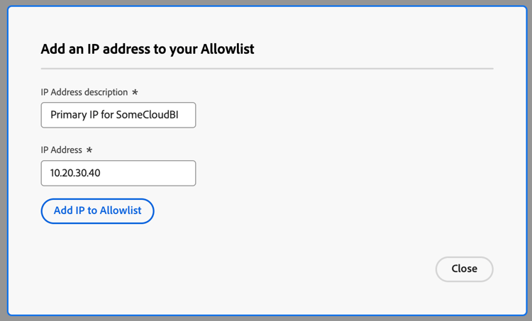 Ajouter une adresse IP