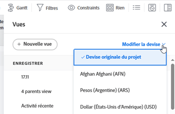 Devise du projet