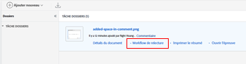 Workflow de vérification