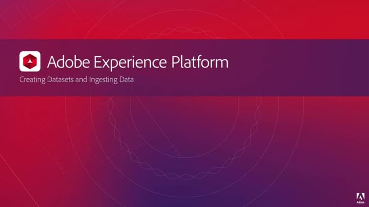 Création de jeux de données et ingestion de données dans Adobe Experience Platform