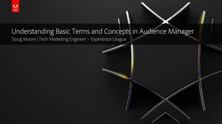 Présentation des termes et concepts de base dans Audience Manager