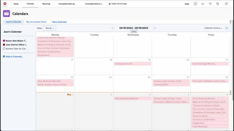 Créer un rapport de calendrier personnalisé