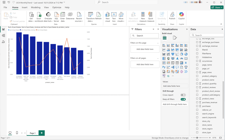 Power BI Desktop Use Case 5 Graph