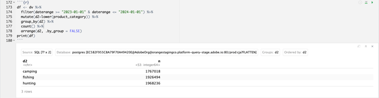 RStudio Results