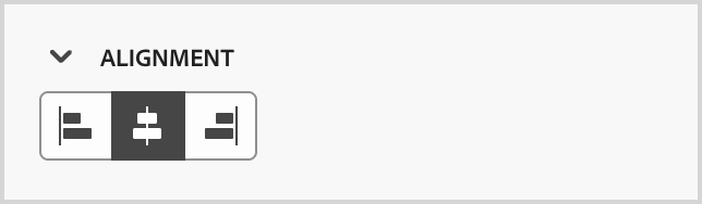 Horizontal alignment styles
