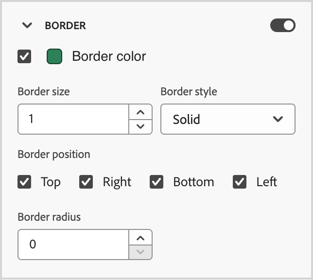 Border styles