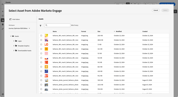 Browse the available image assets