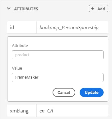 Modifier les attributs