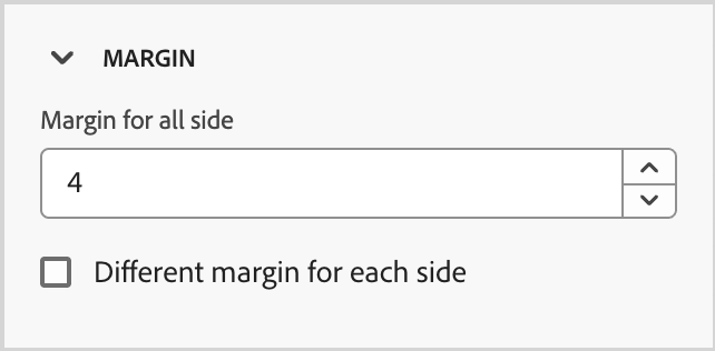 모든 면에 여백 설정