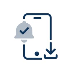 Påminnelse om incheckning med Appnedladdning CTA