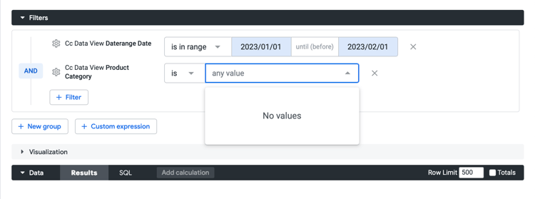 Conteggio valori univoci