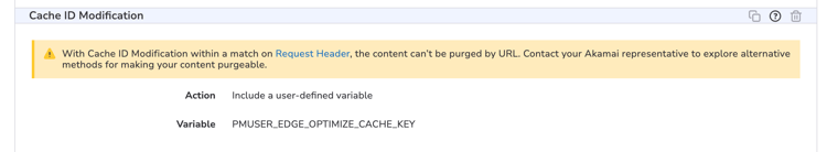 Modifica l’ID cache