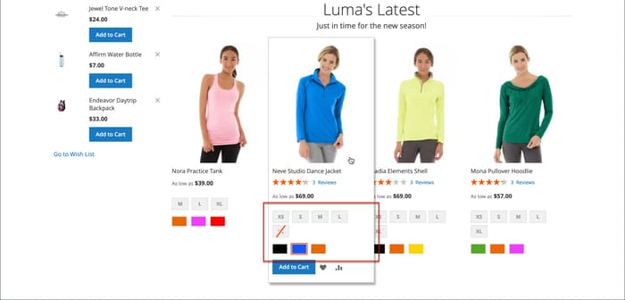 La selezione di campioni basati su testo mostra le dimensioni esaurite