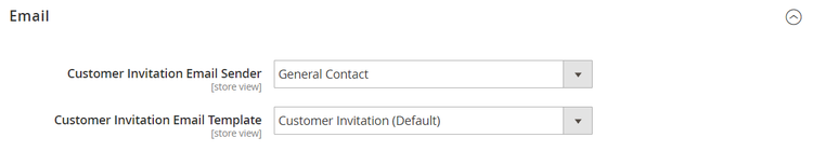 Configurazione clienti - opzioni e-mail inviti