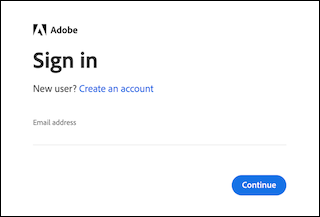 accesso ad adobe