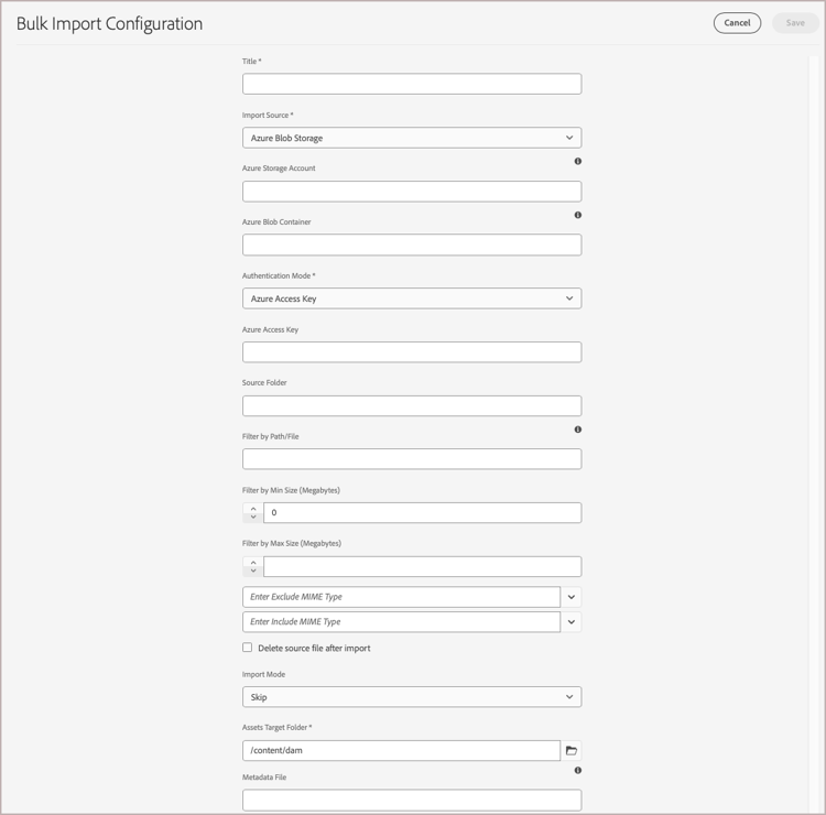 Authoring di AEM Assets