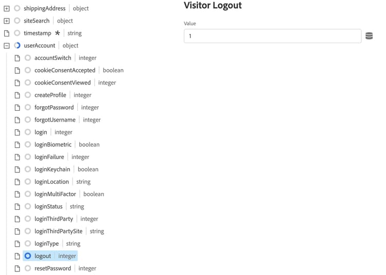 Aggiorna valore disconnessione