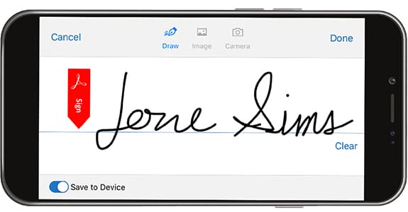 Immagine della firma