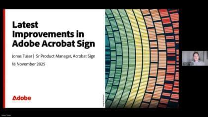 Novità - Acrobat Sign, versione di ottobre 2025