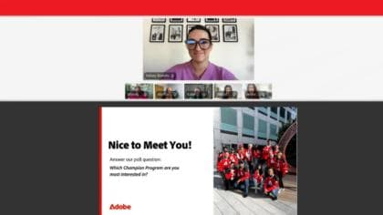 Sfrutta i vantaggi del programma Adobe Champion