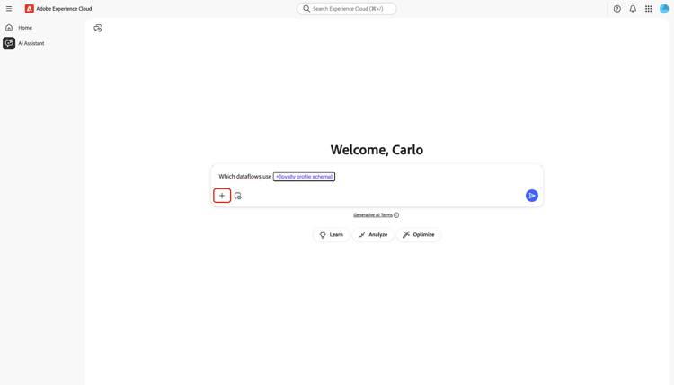 Pulsante di completamento automatico delloggetto e dei dati selezionato.