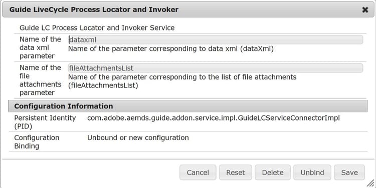 Guida a LiveCycle Process Locator e Invoker