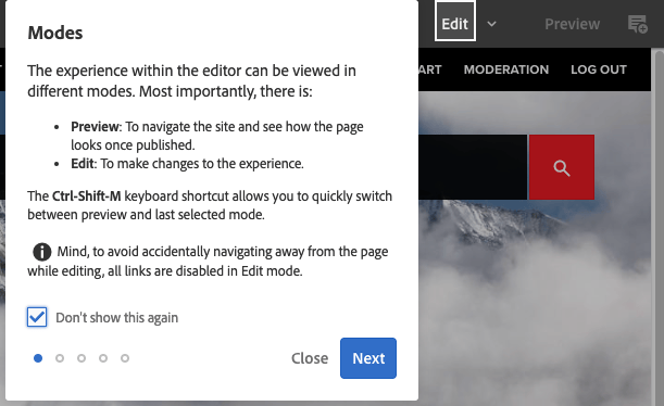 Editor pagina